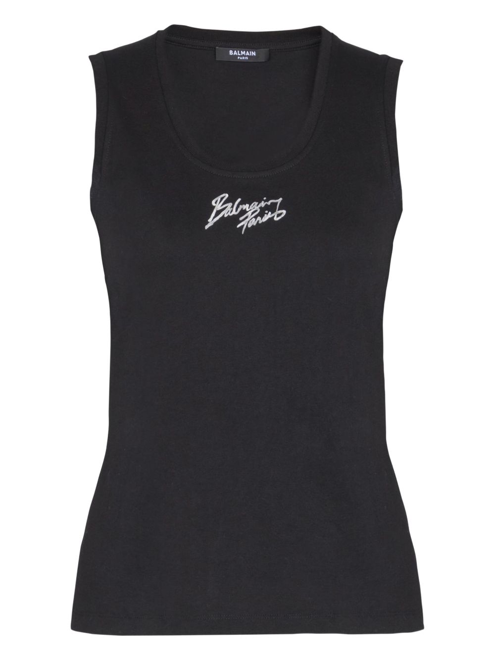 Logo cotton tank top