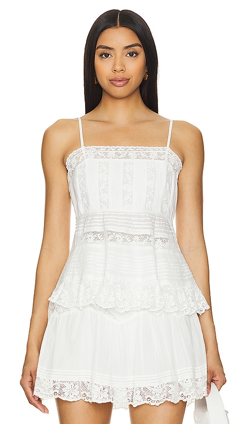 LoveShackFancy Charlieann Top in Bright White.  8 also in
