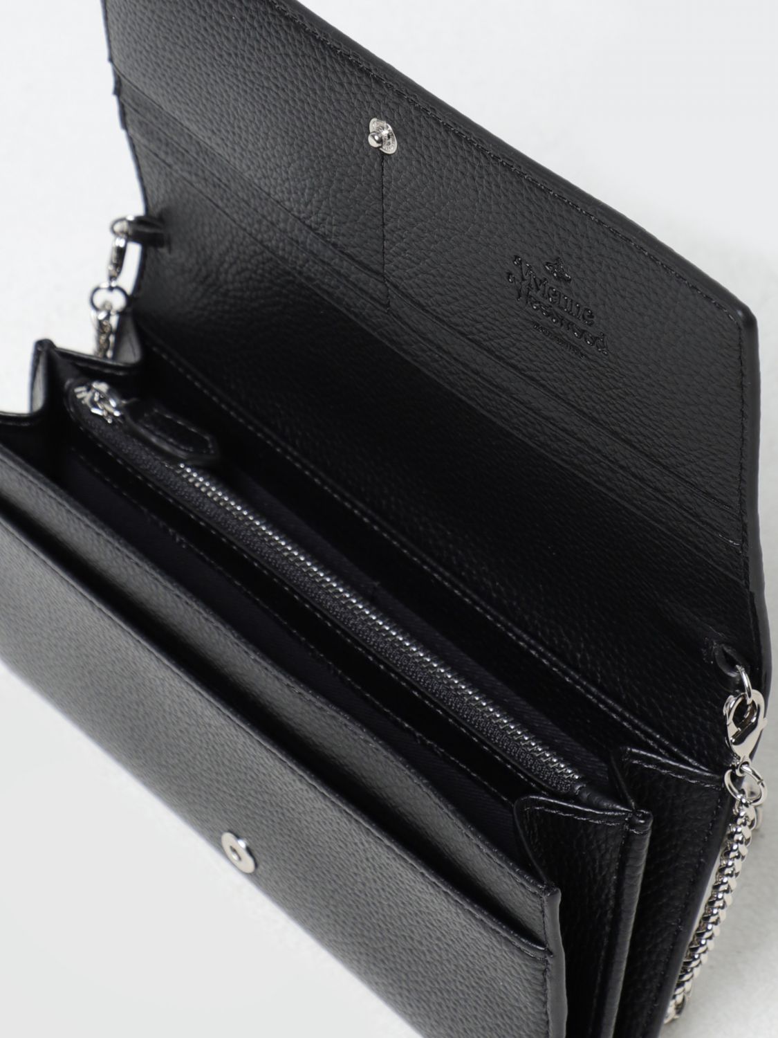 Orb-plaque clutch bag - Black