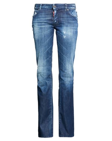 Woman Jeans Blue Size 4 Cotton, Elastane