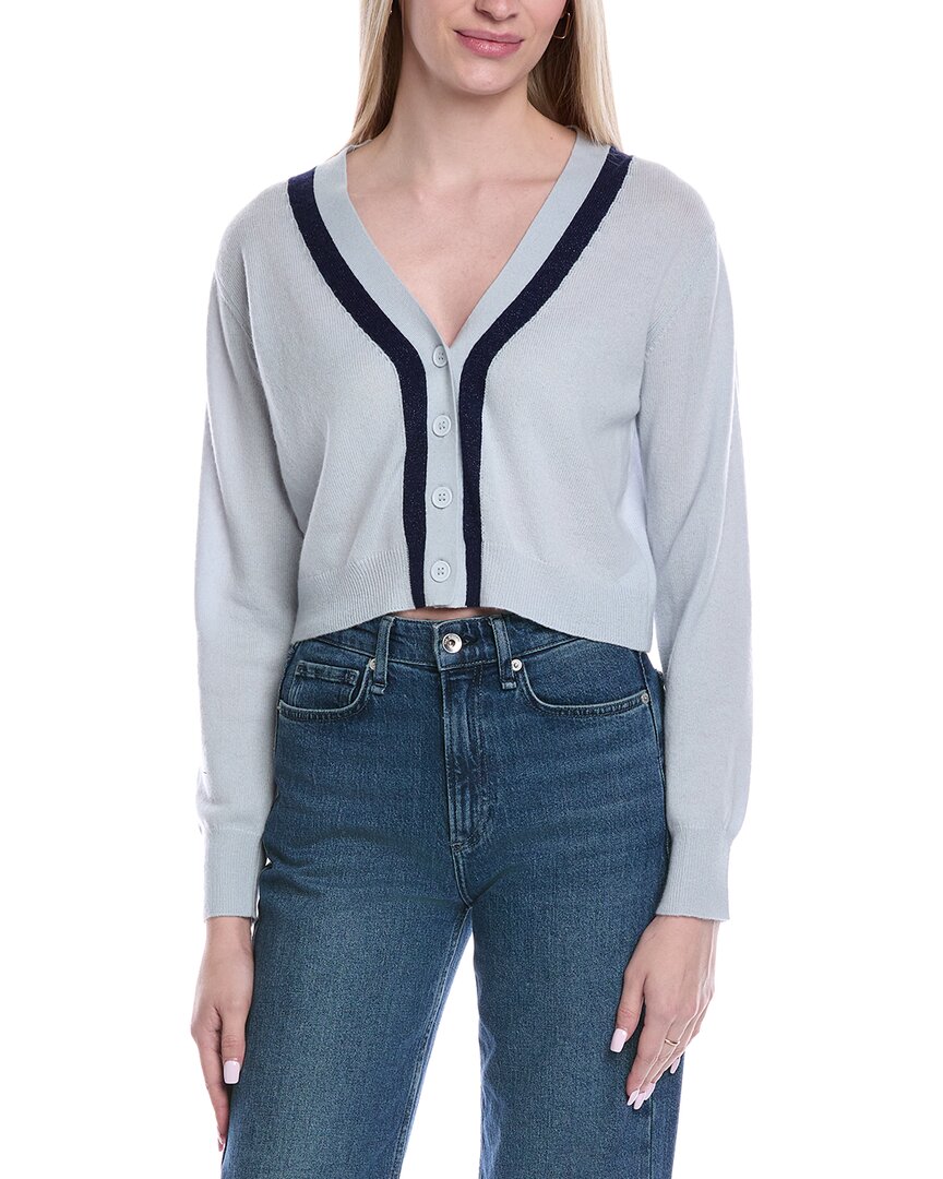 Lurex Trim Wool & Cashmere-Blend Cardigan