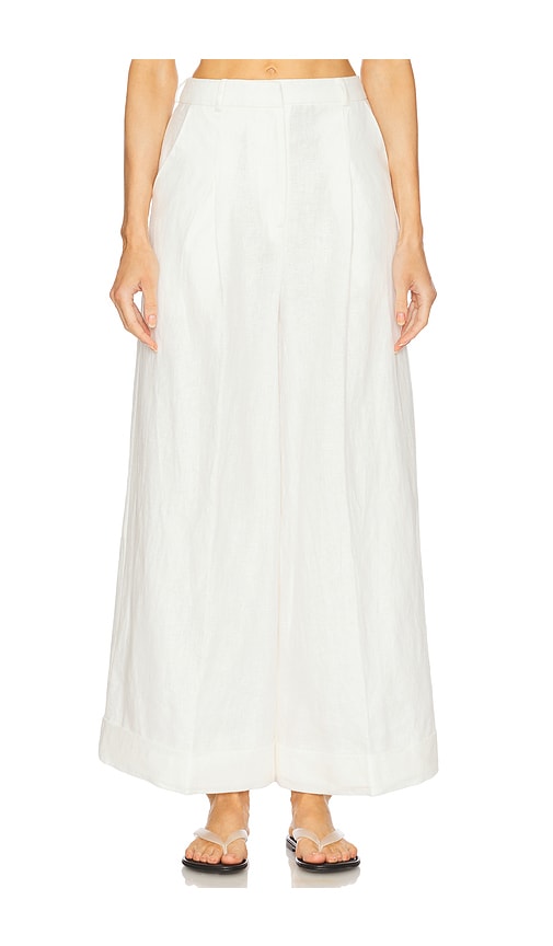 FAITHFULL THE BRAND Clove Trouser in White. -  XL also in L, M