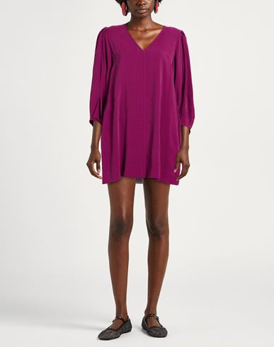 Woman Mini dress Garnet Size M Rayon, Polyester