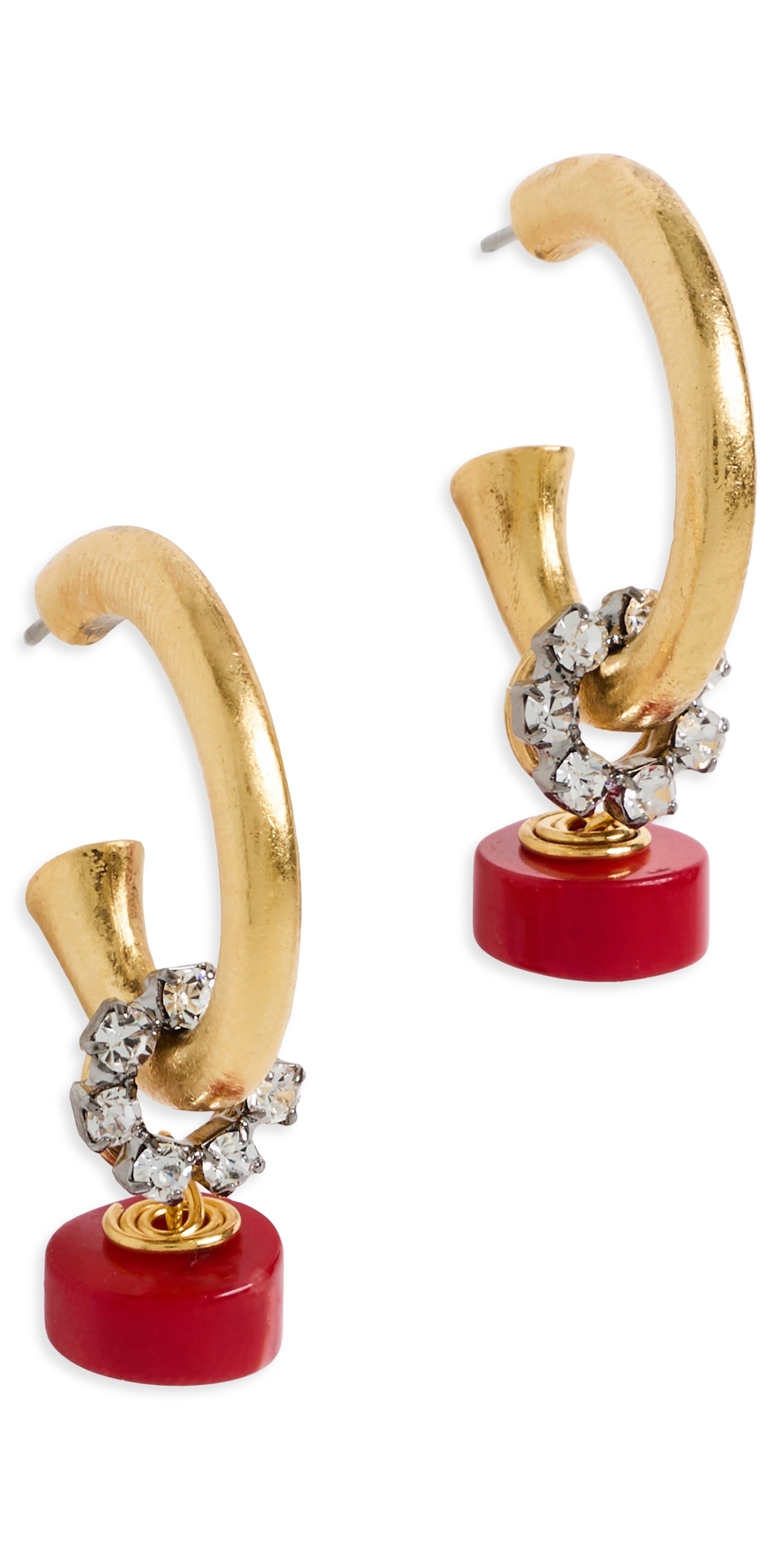 Effie Earrings Coral One Size
