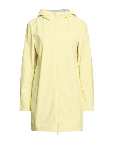 Woman Overcoat & Trench Coat Pastel yellow Size 6 Polyester, Elastane