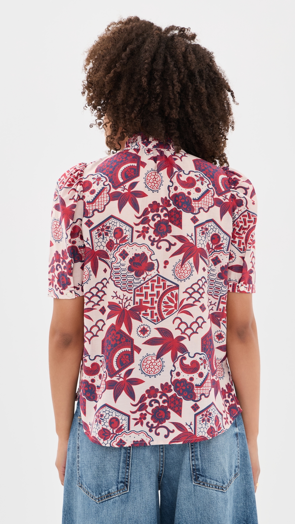 Winnie Crimson Hive Shirt Off-White