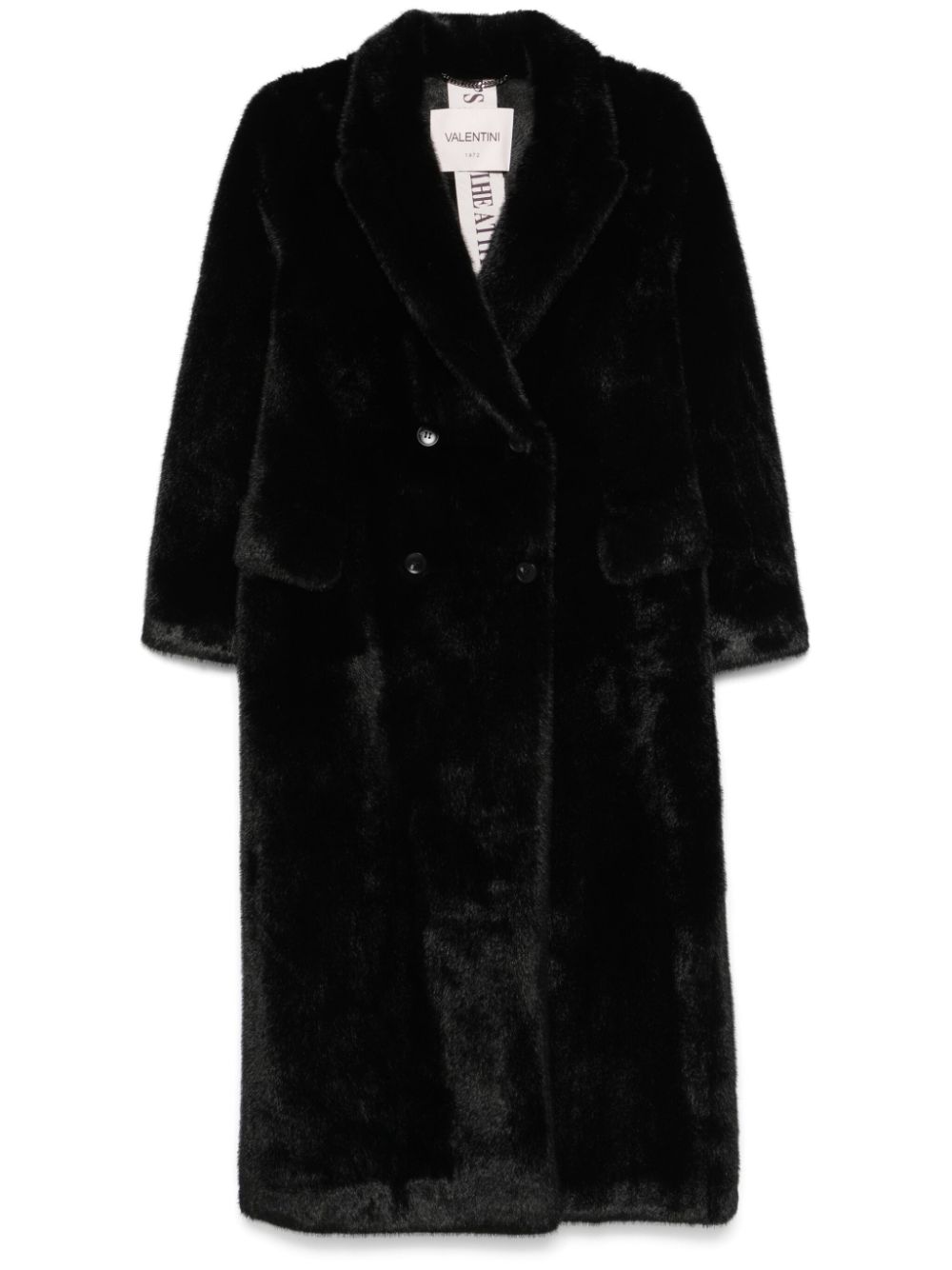 Faux-fur coat - Black