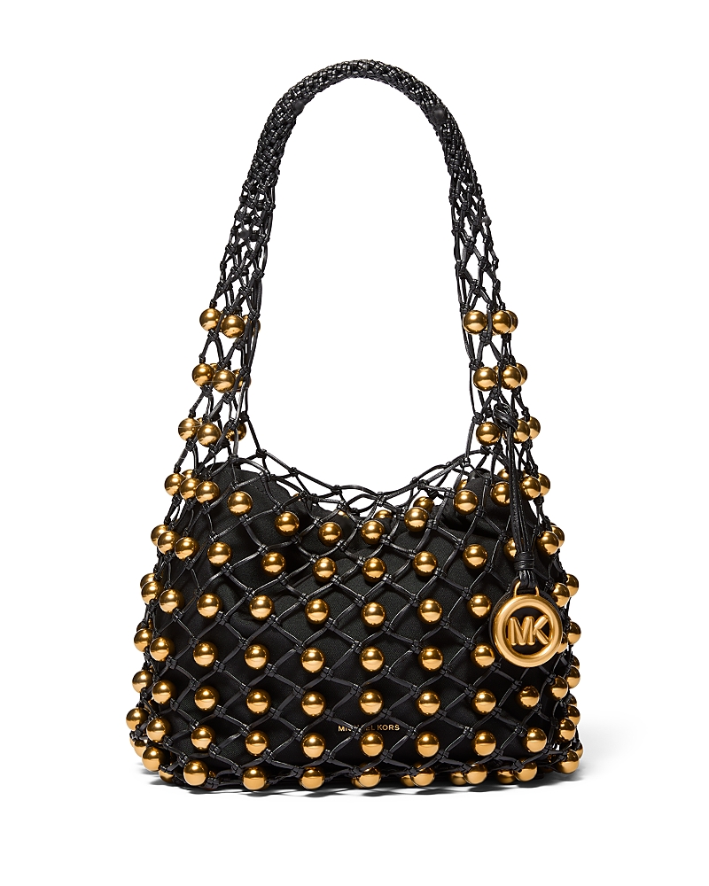 Gwen Small Woven Hobo Bag