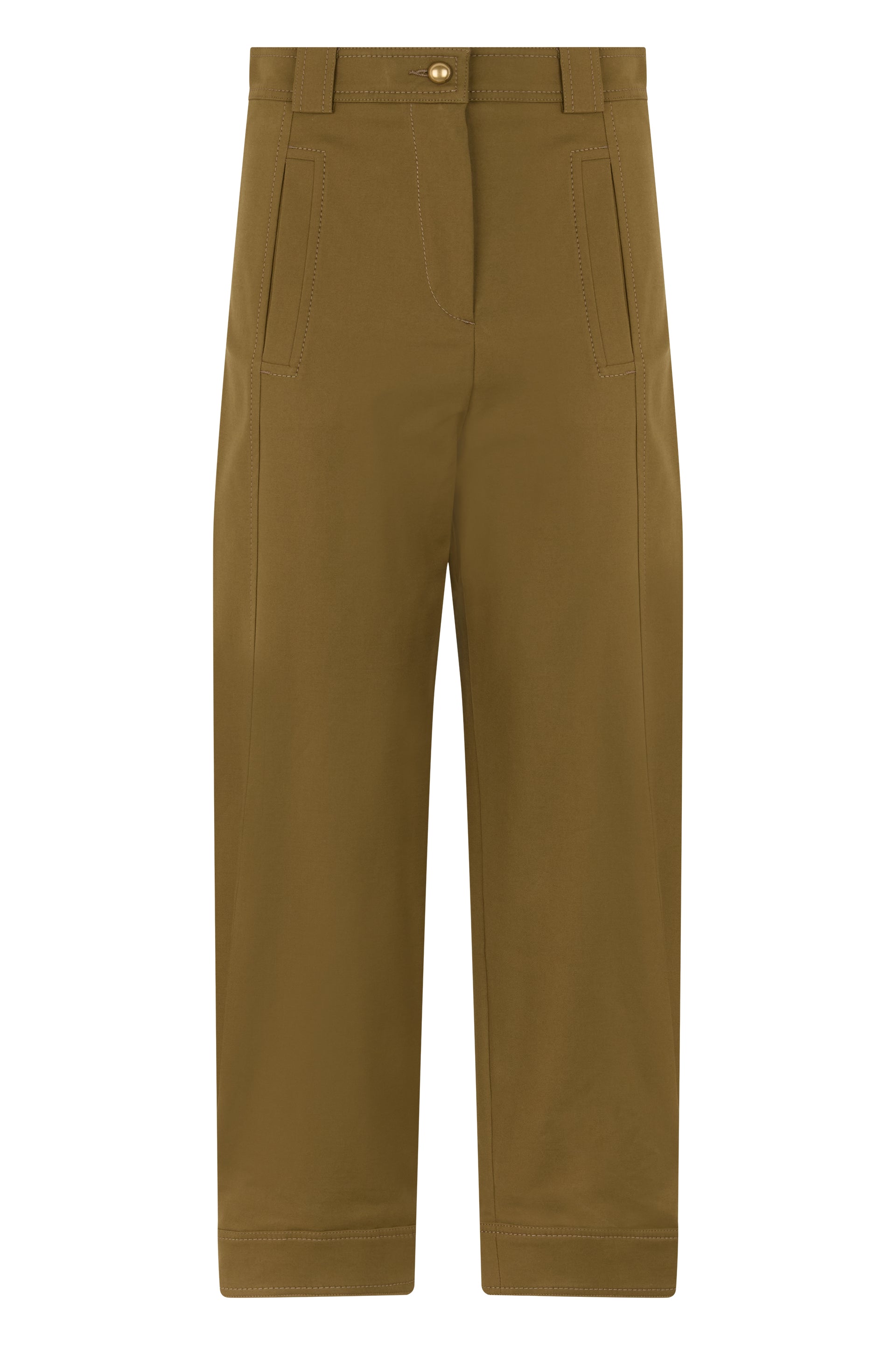 Straight Pants with High Waist