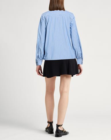 Woman Shirt Light blue Size 4 Cotton, Elastane