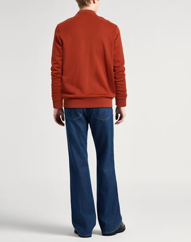 Man Sweatshirt Rust Size M Cotton, Elastane
