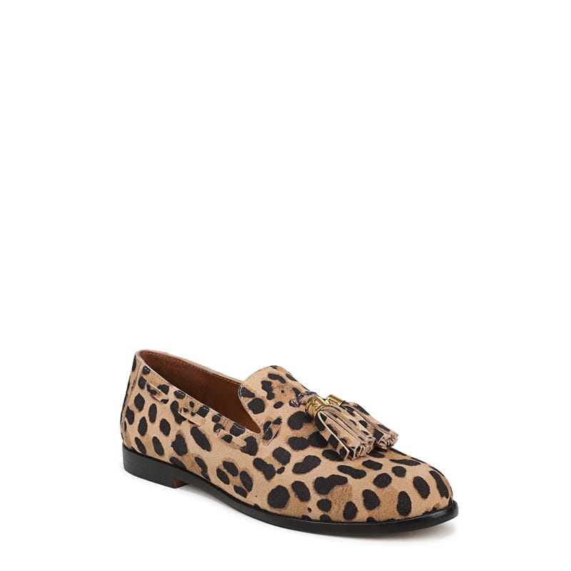 Women's Hartlie Tassel Loafers (Brown Leopard Print Suede)