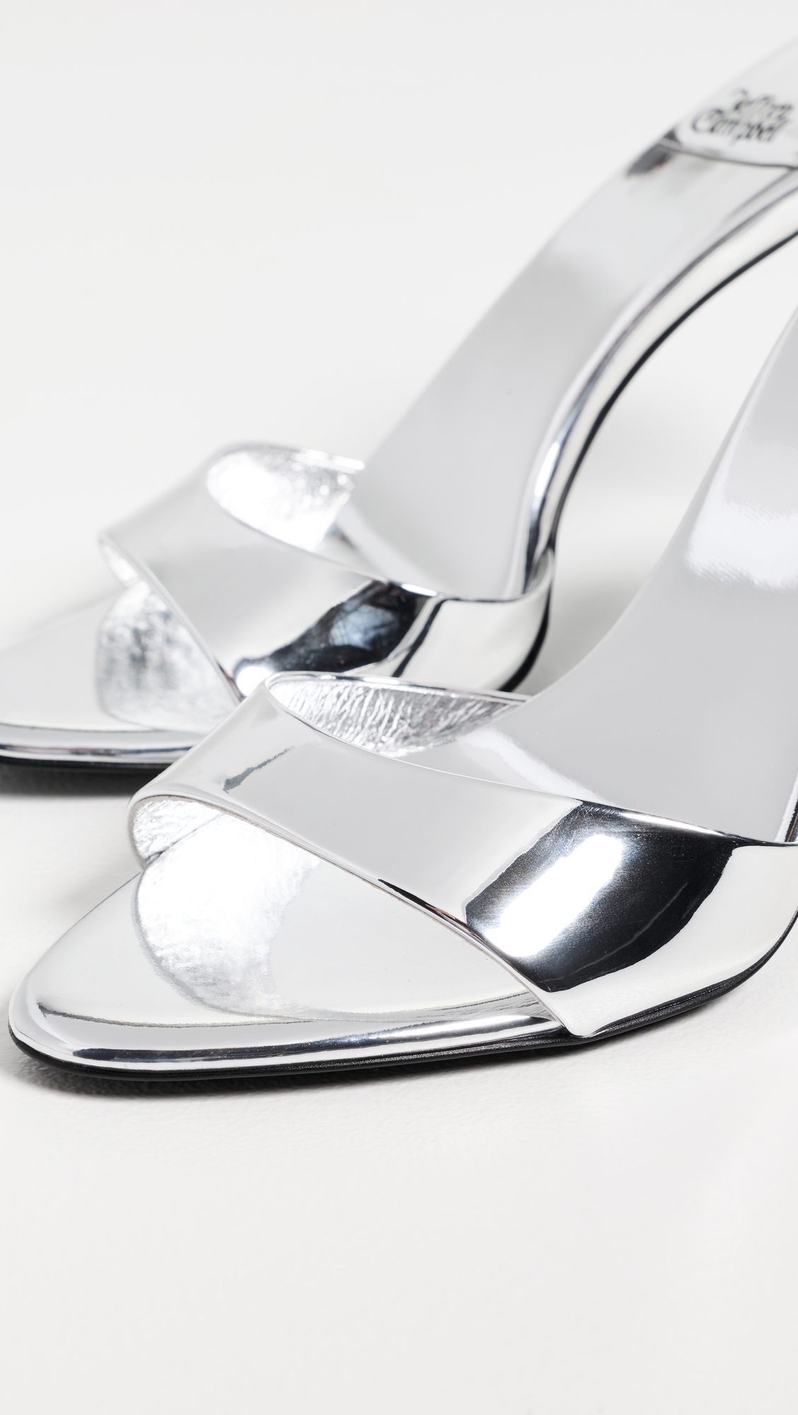 Ce-Soire Mules Silver Mirror
