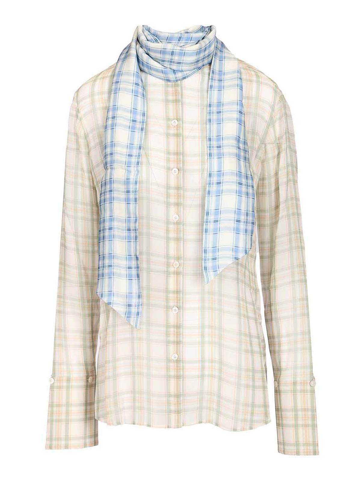 Silk Blouse With Scarf
