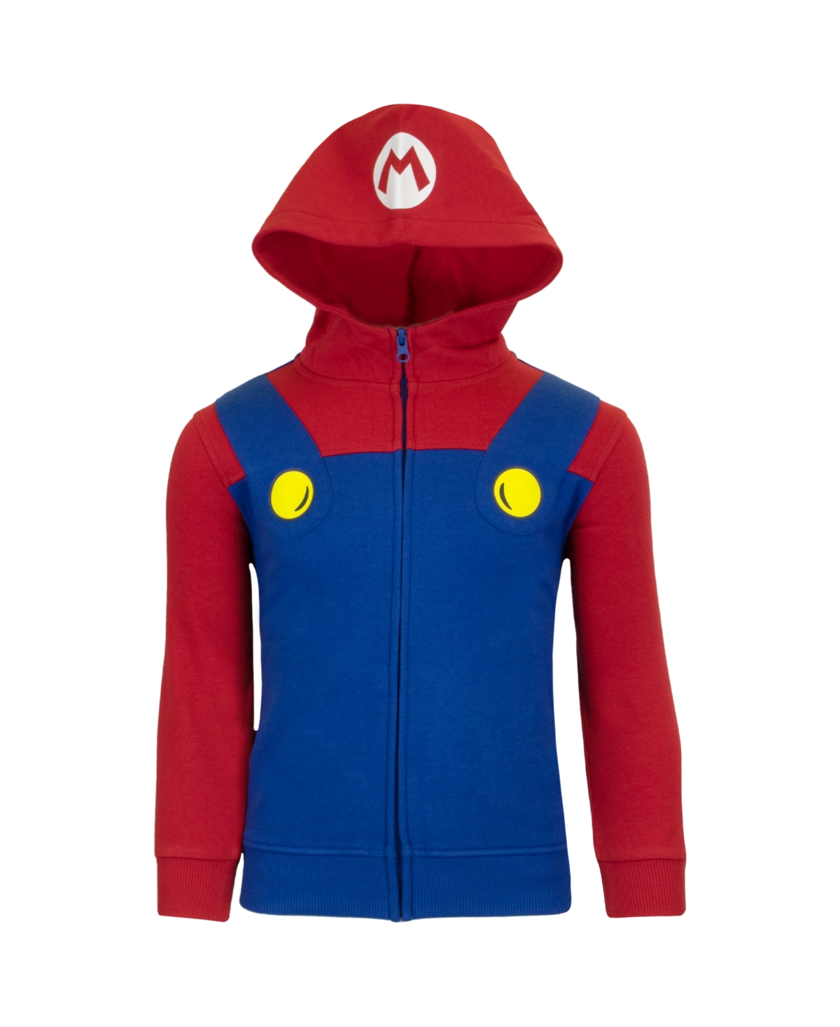 Boys Nintendo Super Bros. Costume Zip Up Hoodie - Red