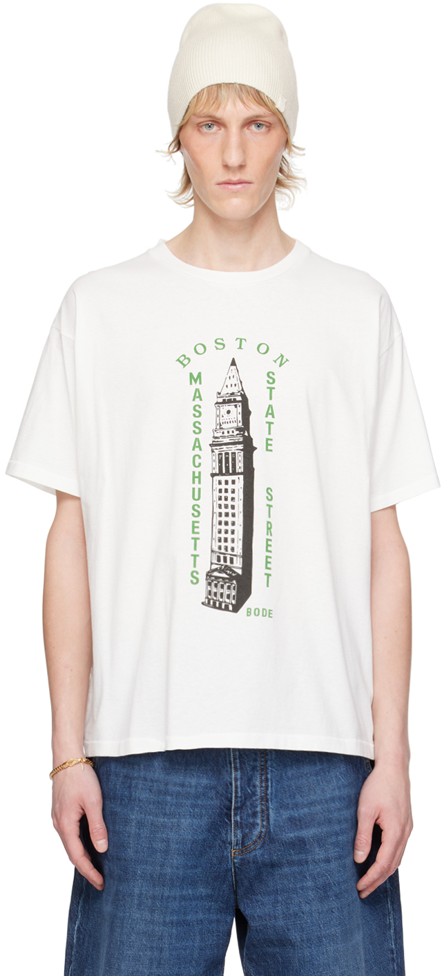 Bode White Landmark T-Shirt