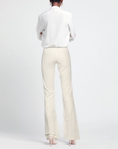 Kiltie Woman Pants Ivory Size 2 Cotton, Viscose, Elastane