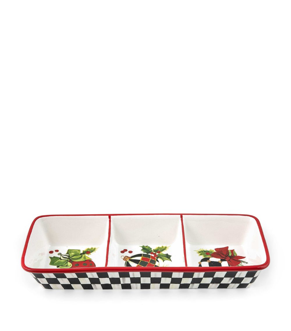 Deck The Halls Trio Dish (37Cm X 14Cm)