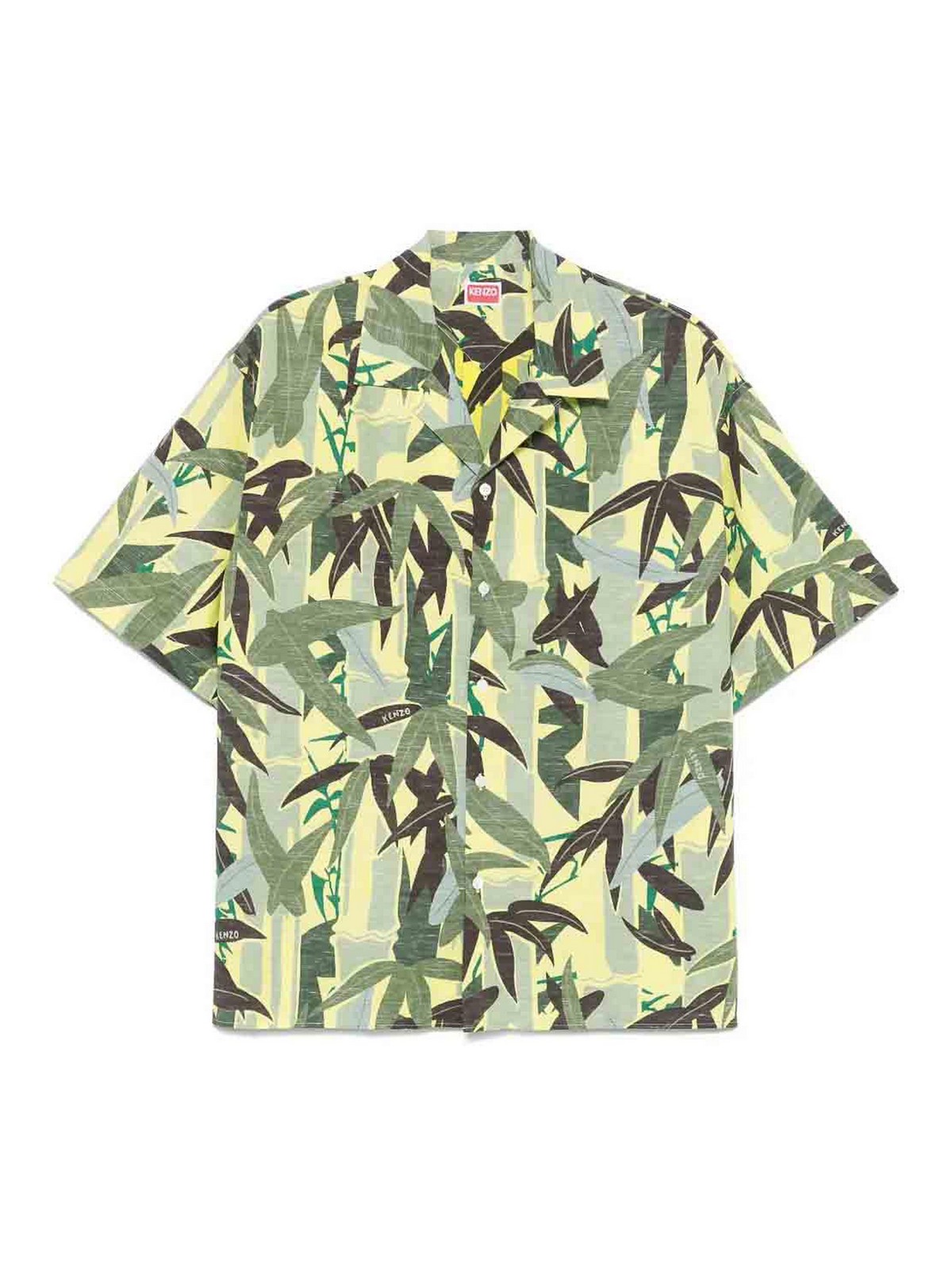 Kenzo - printed camp collar relaxed fit shirt