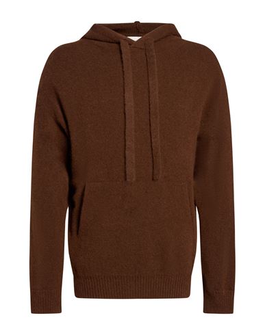 Man Sweater Chocolate brown Size 40 Cashmere, Silk, Polyester