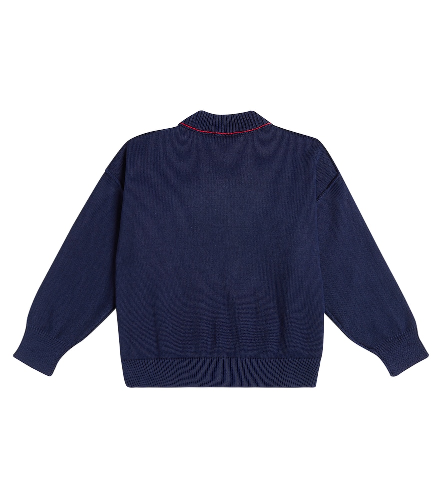 Palm Angels Kids Logo cotton sweater