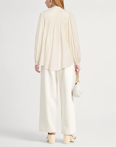 Marant Étoile Woman Shirt Beige Size 2 Cotton, Viscose