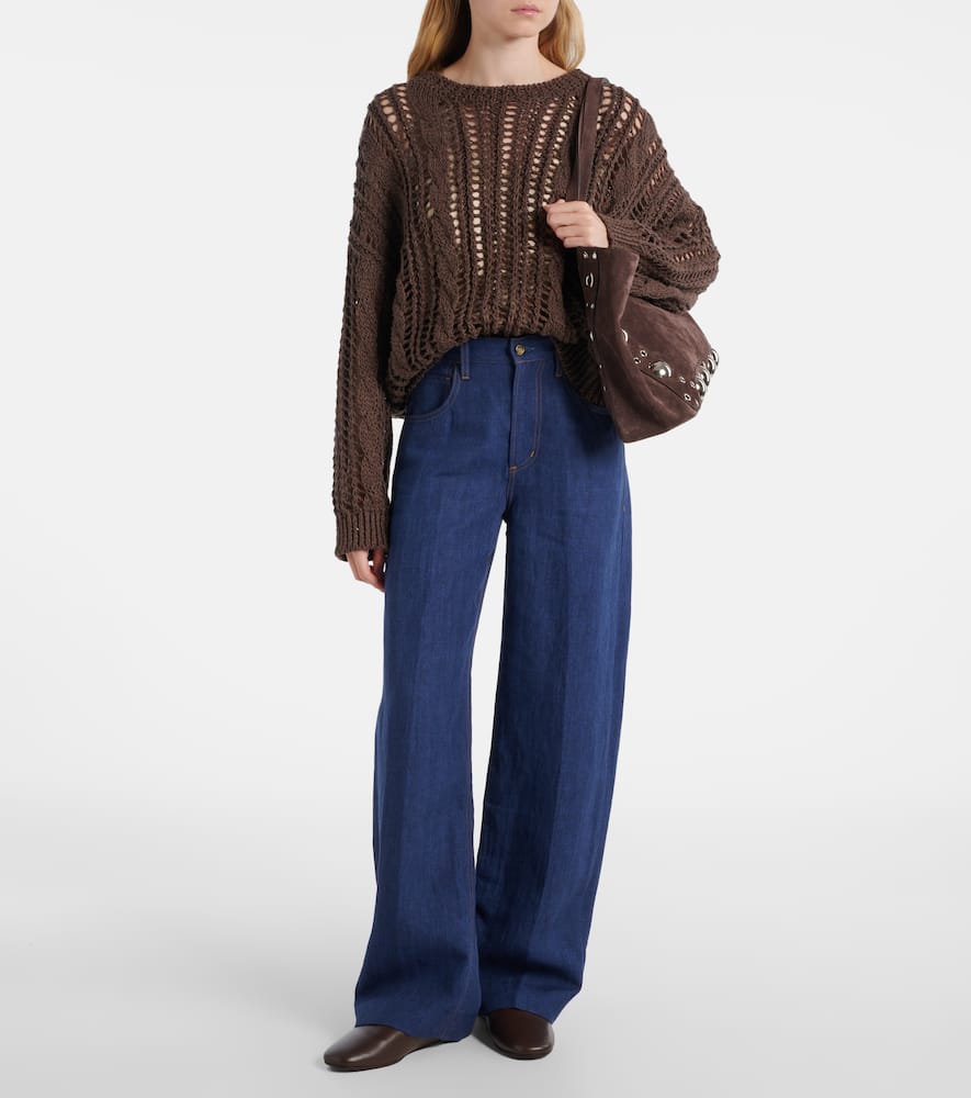 X Argent Ayla mid-rise wide-leg jeans