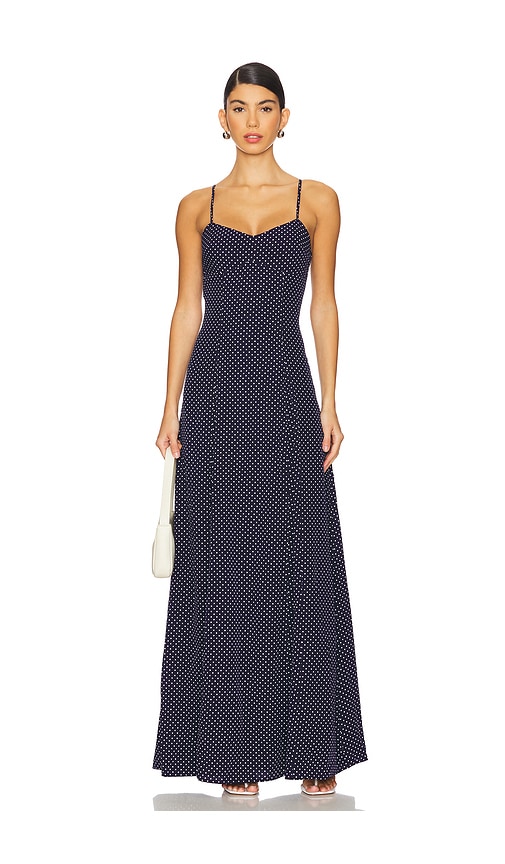 SNDYS MAXIKLEID CASSIA in Navy. Größe XS. Also in M, XL
