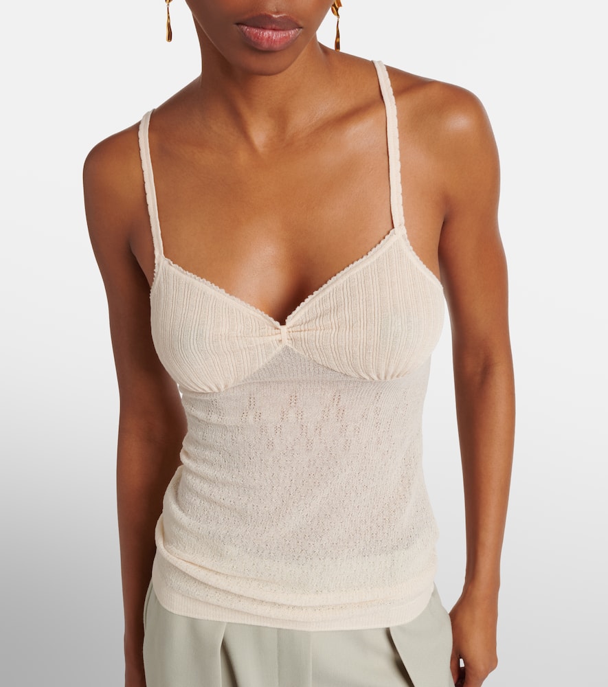 Cami cotton-blend top