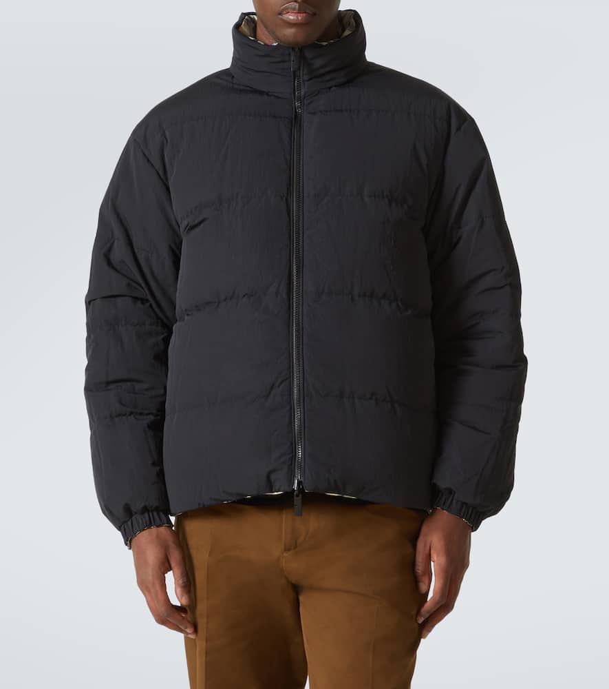 Checked quilted jacket