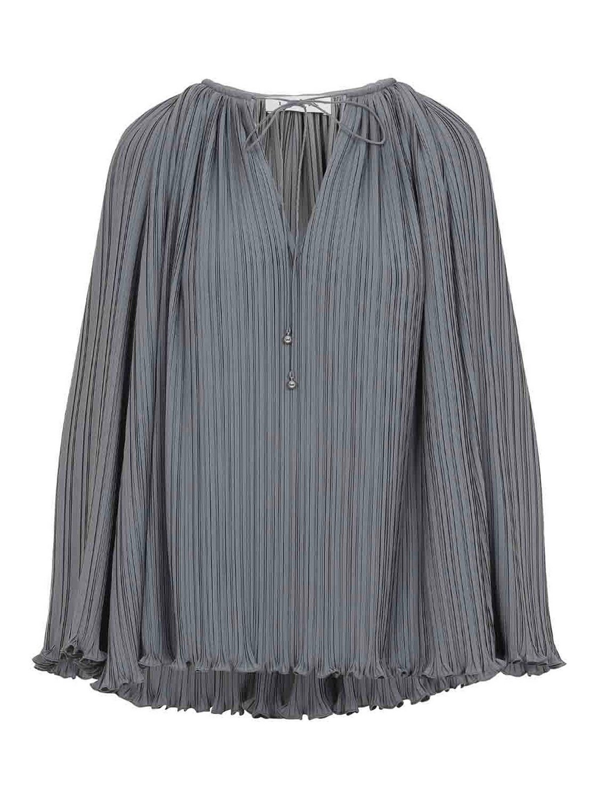 Blouse In Grey Polyester