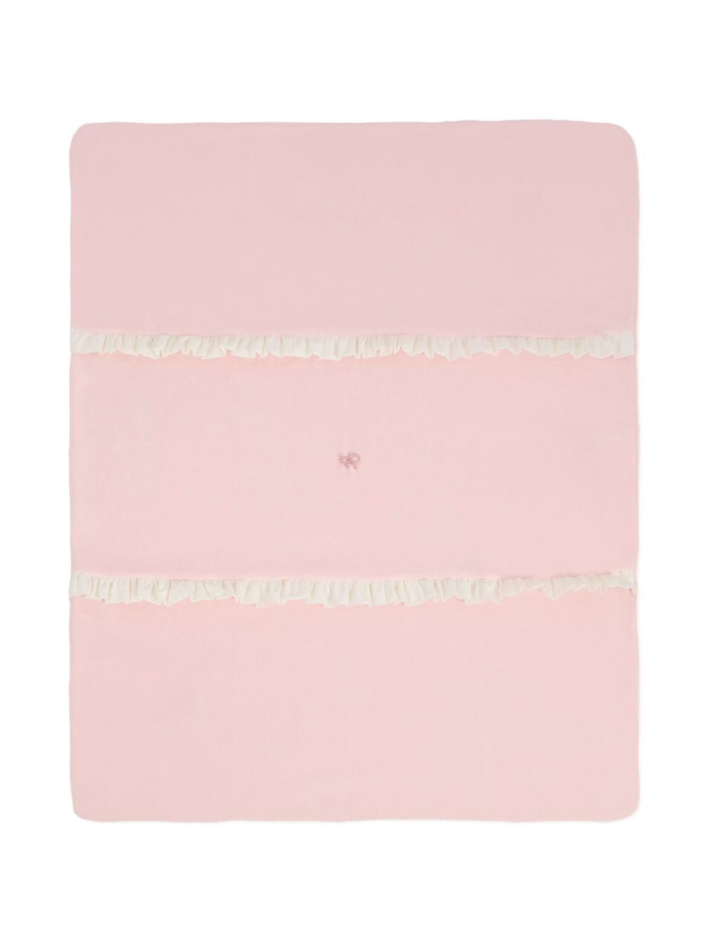 Ruffled cotton blanket - Pink