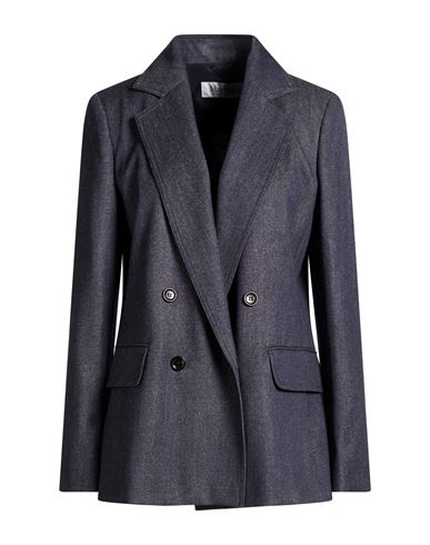 Woman Blazer Blue Size 10 Virgin Wool