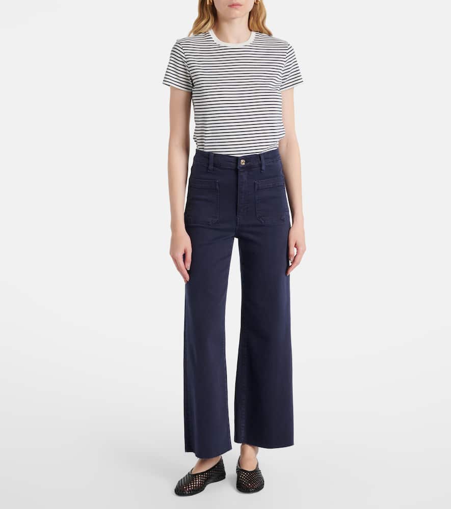 Frame Anchor high-rise ankle wide-leg jeans