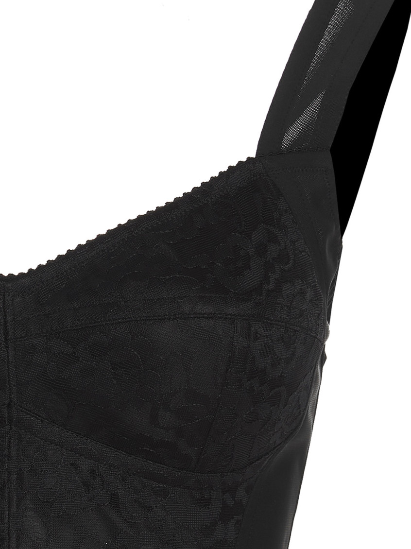 Floral lace bustier top