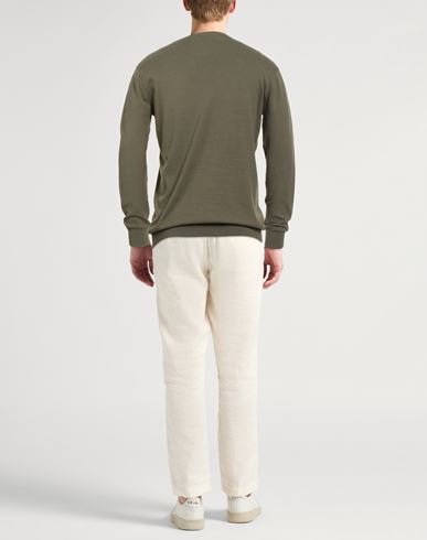 Man Sweater Military green Size M Organic cotton, Elastane