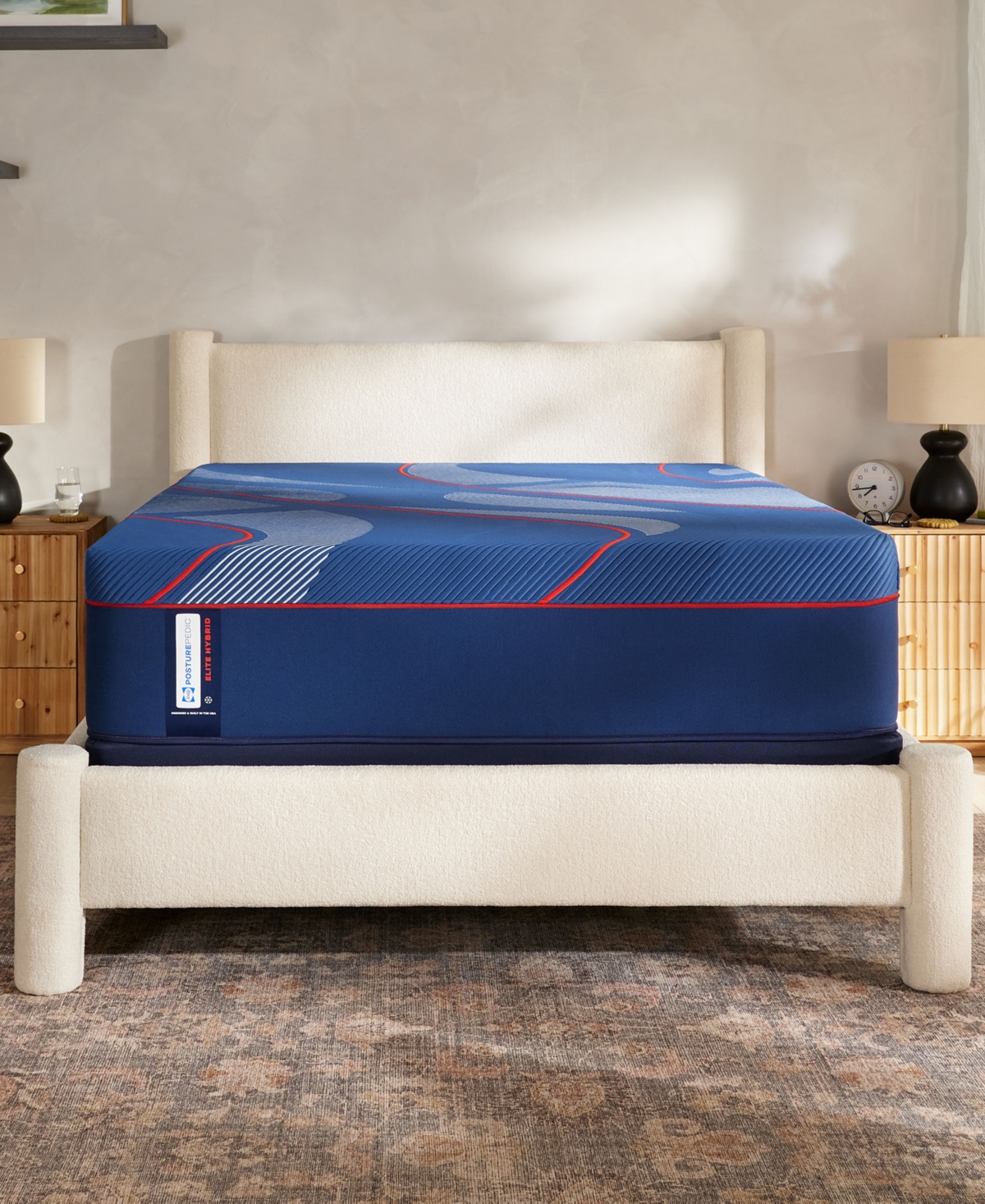 "Posturepedic Elite Albany Ii 13"" Medium Hybrid Tight Top Mattress Set - Full"
