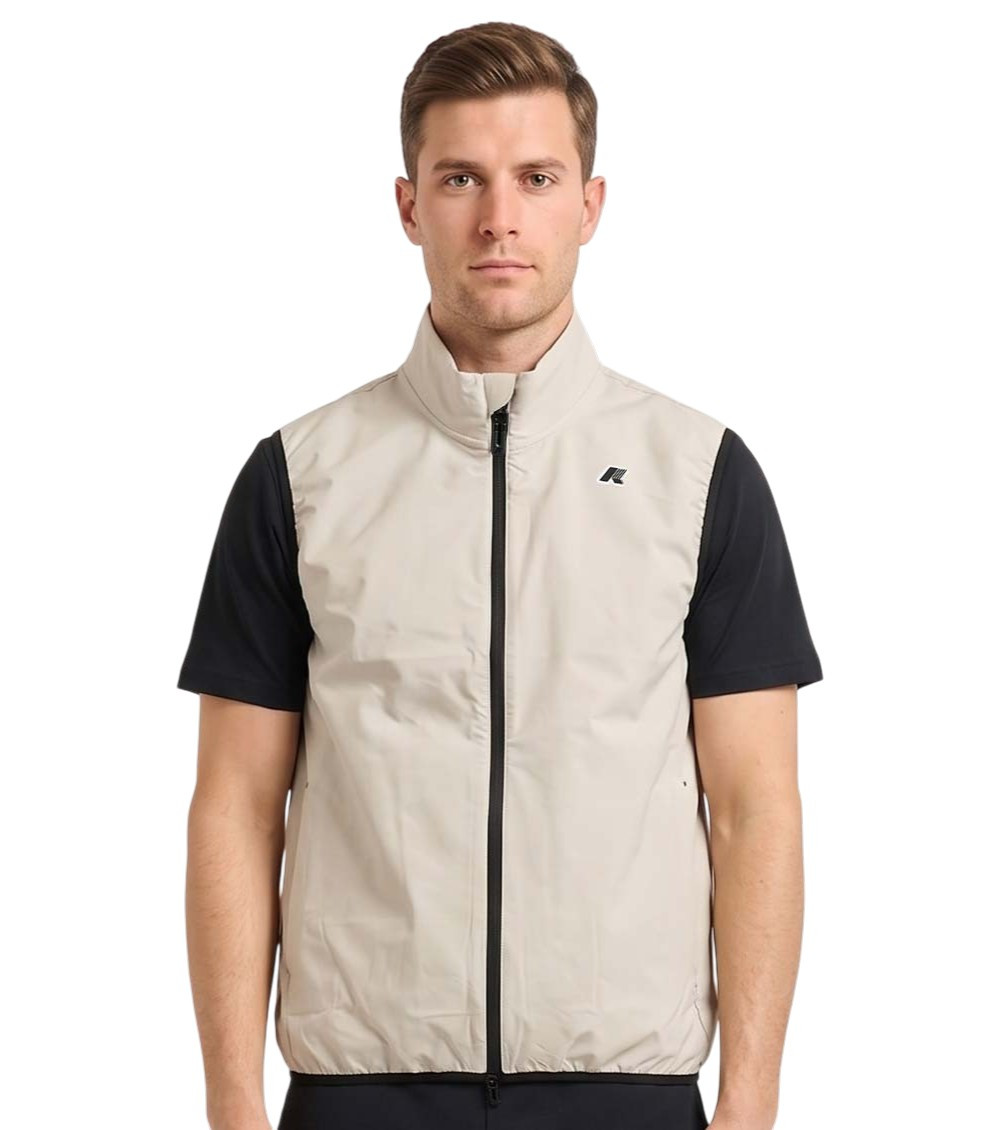 Beige Sleeveless Jacket