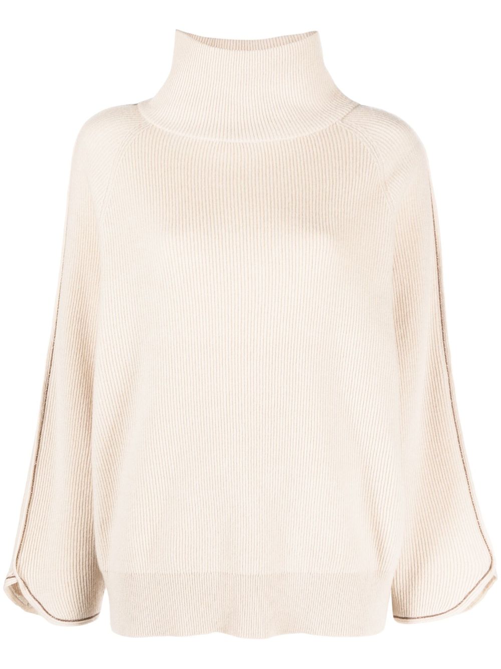 Monilli-detail cashmere jumper - Neutrals