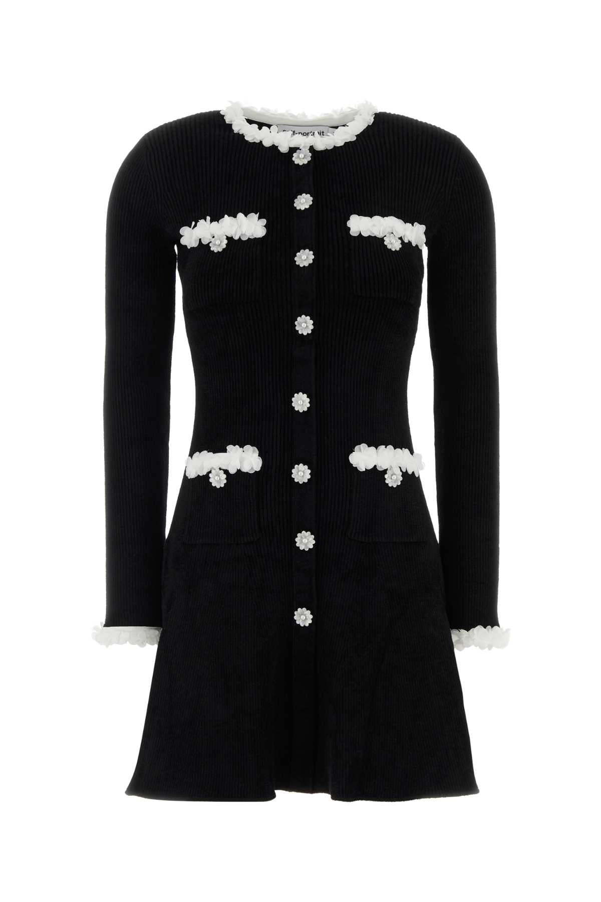 Chenille Dress — Black