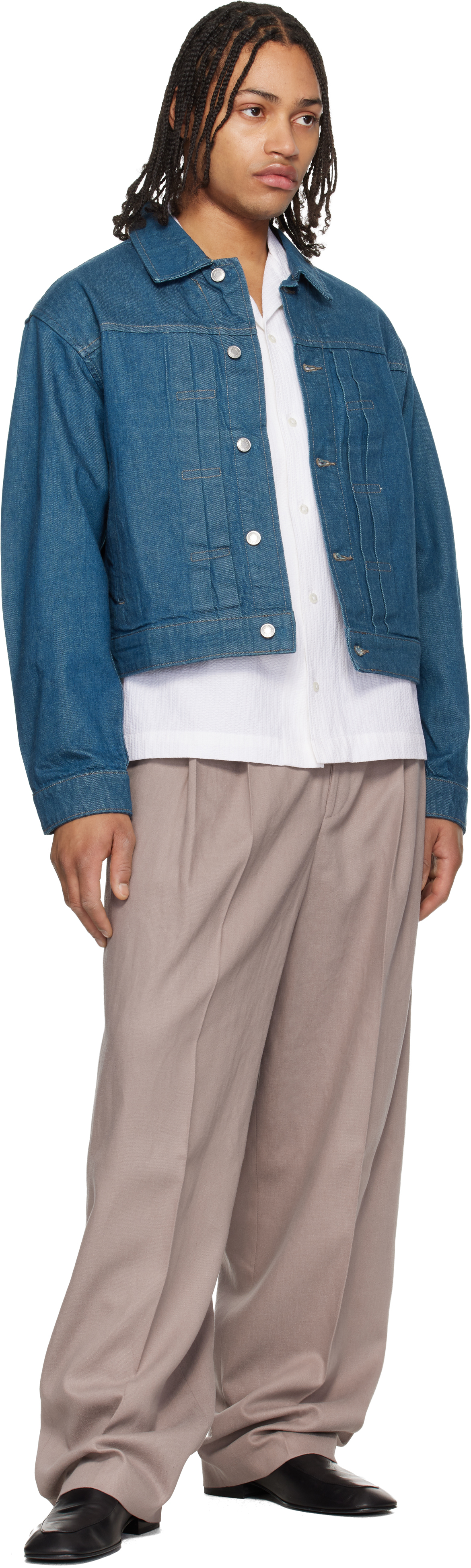 Blue Logo Patch Denim Jacket