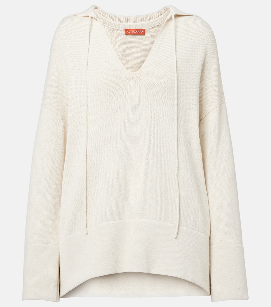 Spike silk-blend sweater