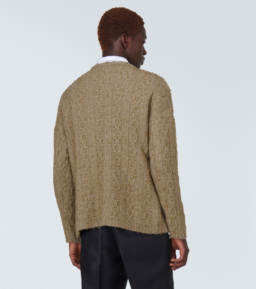 Aran wool-blend sweater