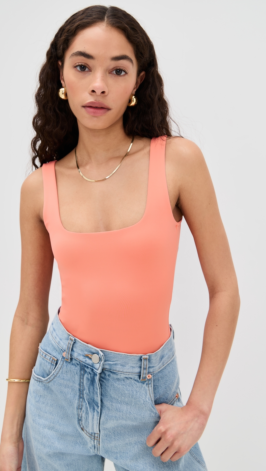 Good American Scuba Modern Tank Thong Bodysuit Ray001