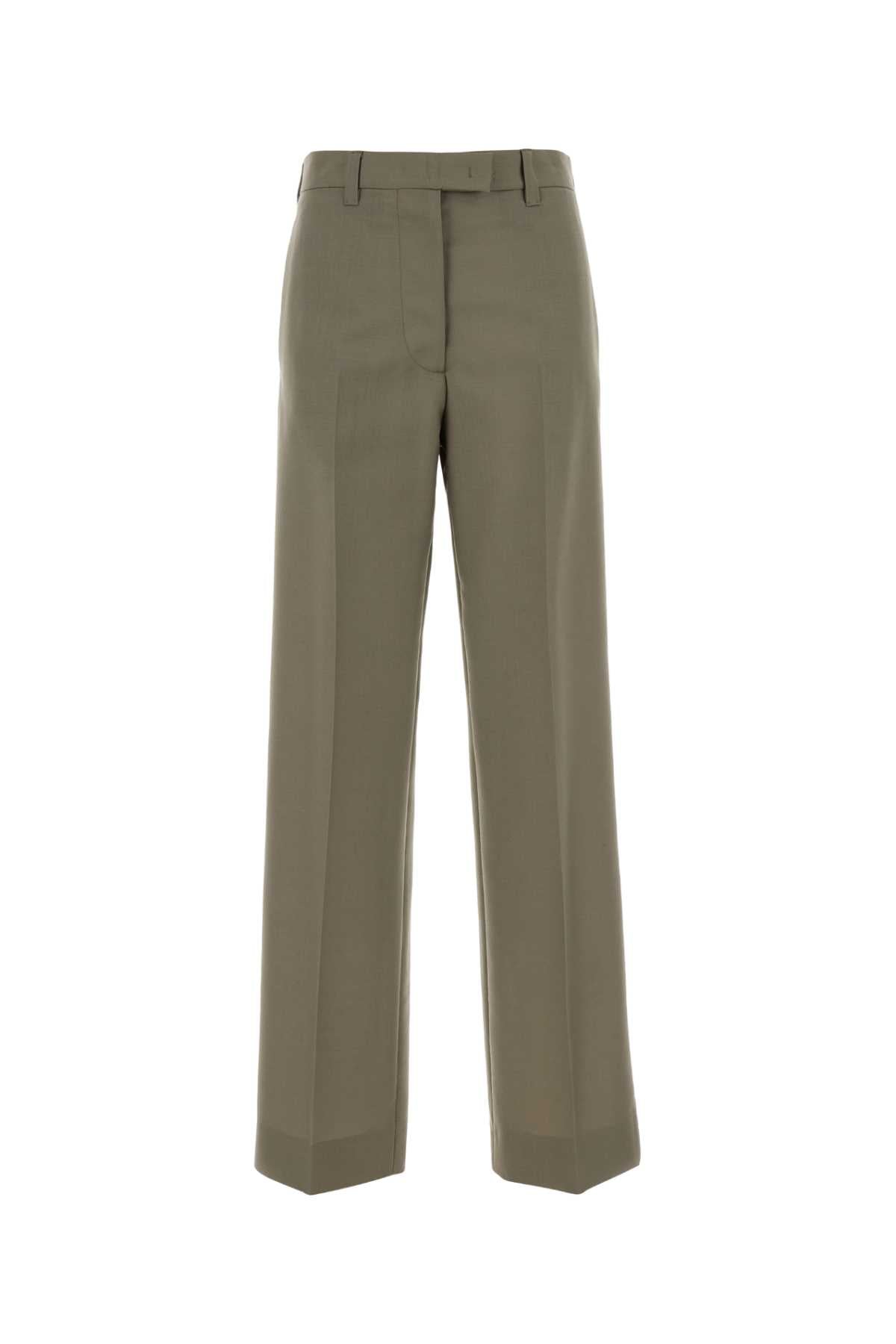 Mohair Blend Trousers — Beige