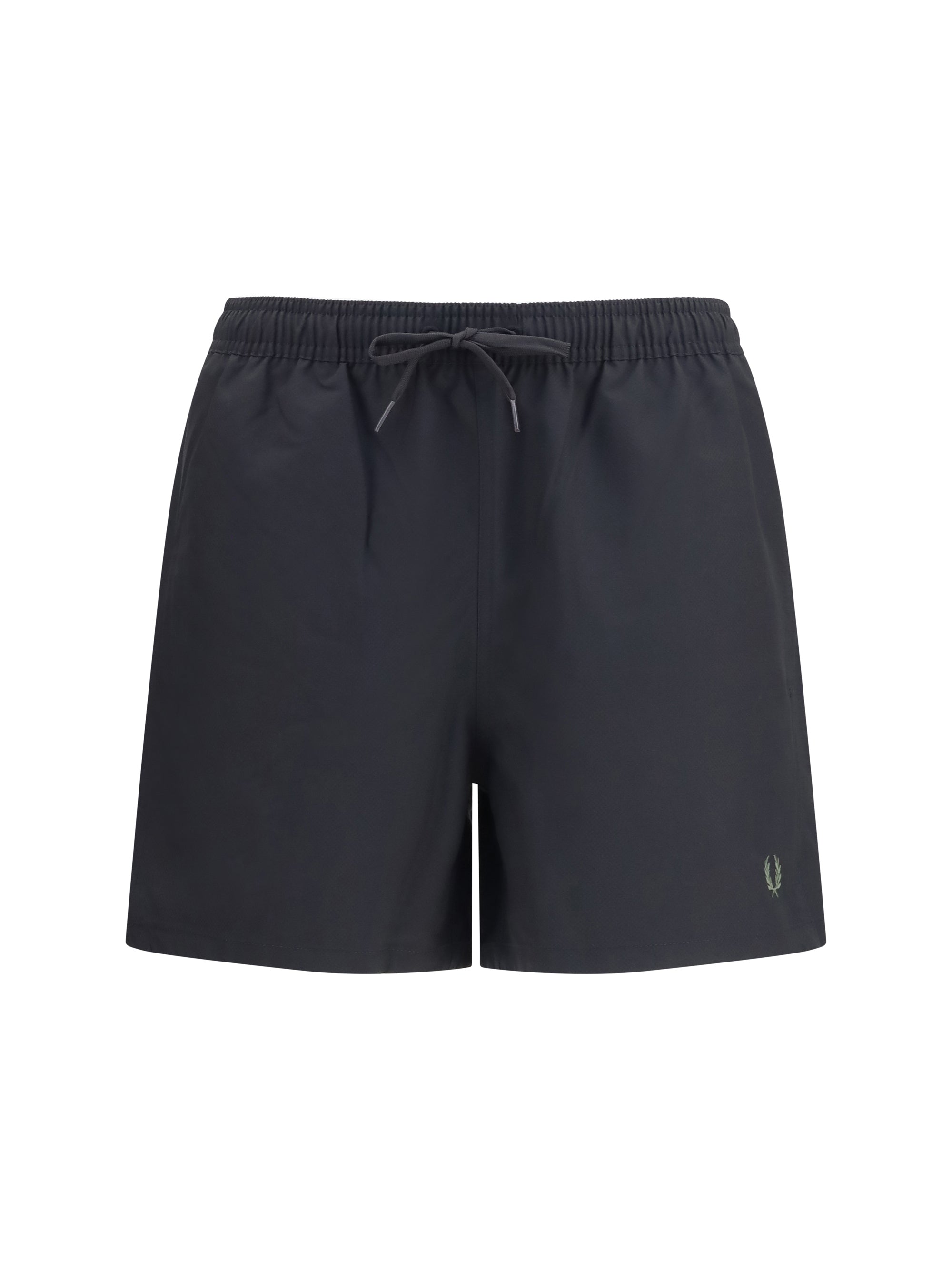 Recycled Polyester Swim Shorts — Black