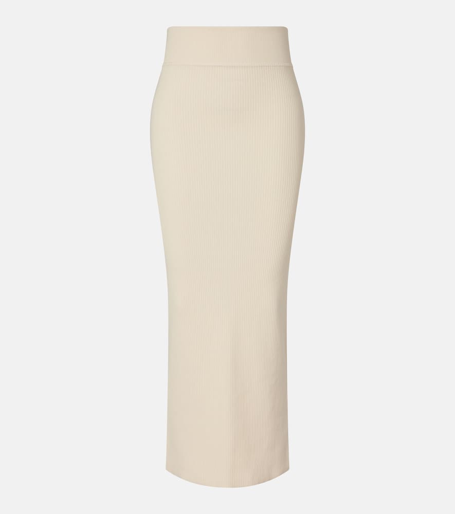 Wardrobe. NYC Knitted cotton column skirt