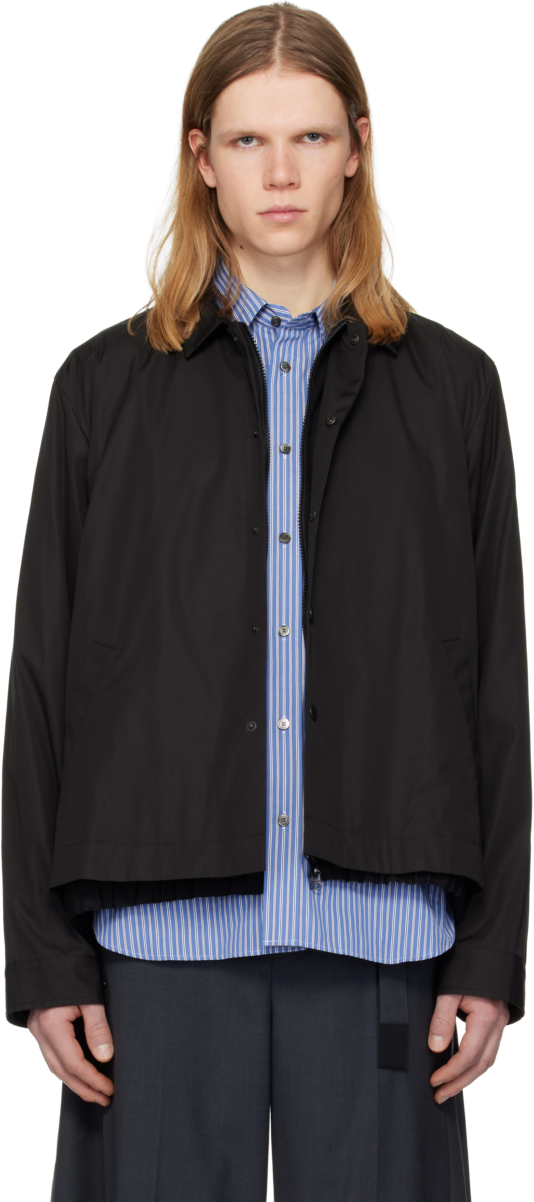 Black Poplin Jacket