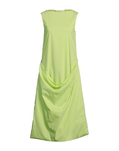 Liviana Conti Woman Midi dress Light green Size 12 Cotton, Polyamide, Elastane