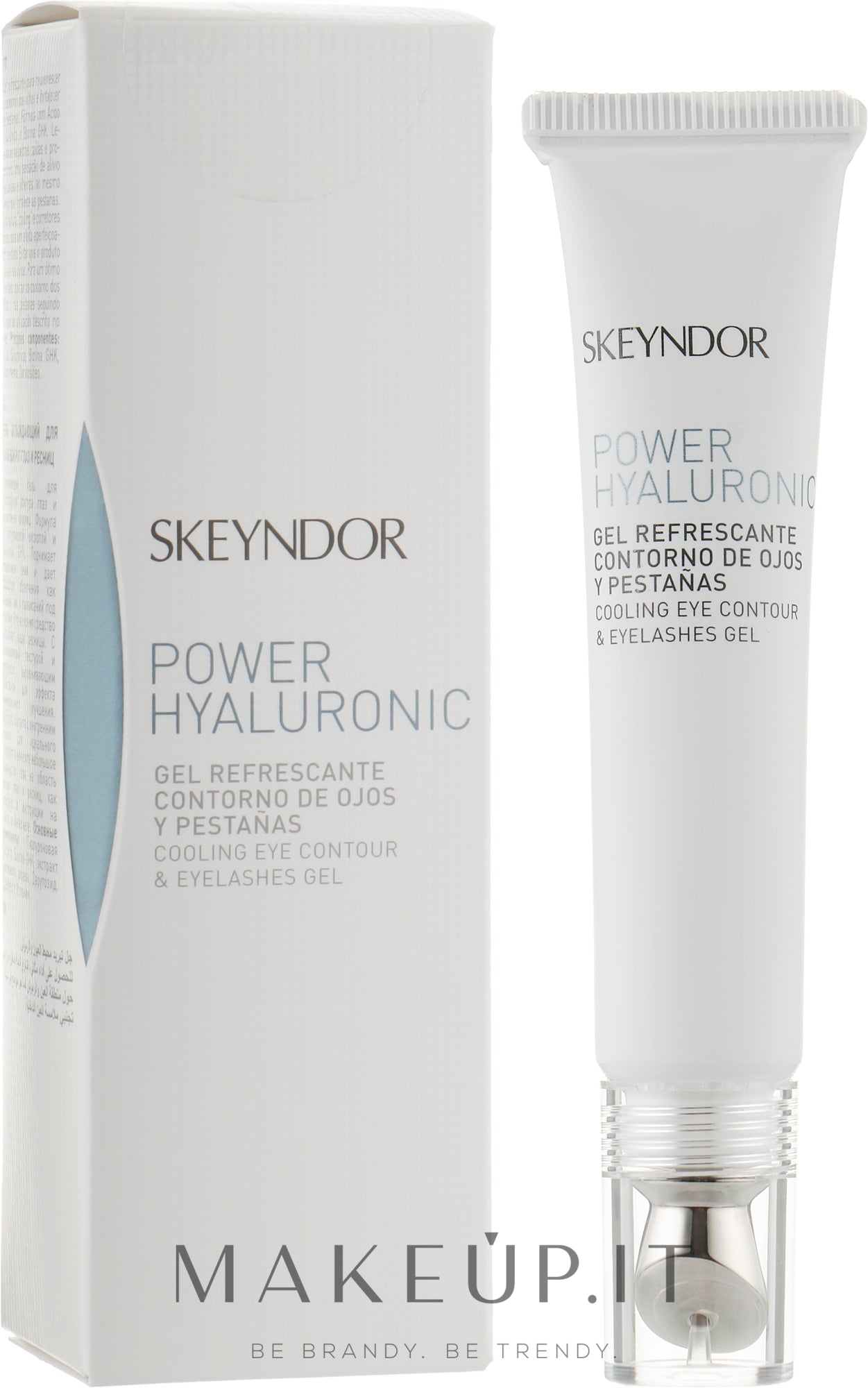 Gel rinfrescante per contorno occhi e ciglia Skeyndor Power Hyaluronic Gel Refrescante Cooling Eye Ge